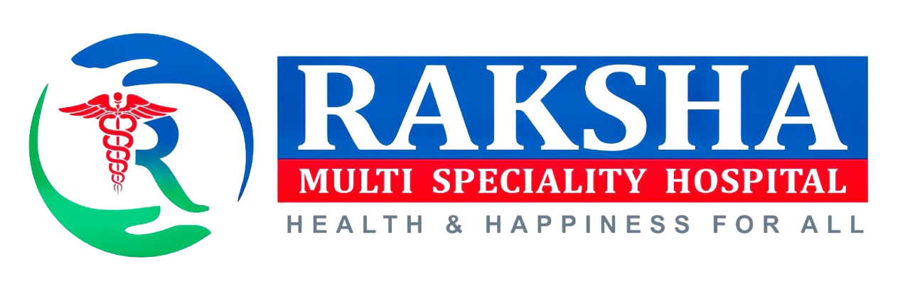 Raksha Hospital Logo